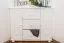 Commode d’angle en pin massif blanc Junco 177 | 3 tiroirs et 4 niches | 78 x 90 x 60 cm