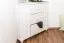 Commode d’angle en pin massif blanc Junco 177 | 3 tiroirs et 4 niches | 78 x 90 x 60 cm