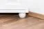 Commode d’angle en pin massif blanc Junco 177 | 3 tiroirs et 4 niches | 78 x 90 x 60 cm