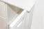 Commode d’angle en pin massif blanc Junco 177 | 3 tiroirs et 4 niches | 78 x 90 x 60 cm