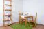 Table carrée en pin massif couleur aulne Junco 228B | 110 x 70 cm | Design moderne | Fabrication robuste
