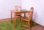 Table carrée en pin massif couleur aulne Junco 228B | 110 x 70 cm | Design moderne | Fabrication robuste