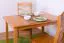 Table carrée en pin massif couleur aulne Junco 228B | 110 x 70 cm | Design moderne | Fabrication robuste