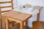 Table carré en pin massif | Finition aulne Junco 226C | 100 x 50 cm | Design moderne | Grande stabilité