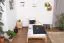 Lit simple / lit d'appoint en bois de pin massif, naturel A14, sommier à lattes inclus - Dimensions 90 x 200 cm 