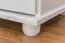 Commode en pin massif blanc laqué Junco 134 | 5 grands tiroirs, 2 petits | 118 x 80 x 42 cm