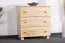 Commode pin massif naturel | 3 tiroirs | 80 x 80 x 42 cm | Design moderne | Stabilité supérieure