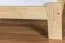 Lit simple / lit d'appoint en bois de pin massif, naturel A10, avec sommier à lattes - dimension 90 x 200 cm