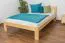 Lit simple / lit d'appoint en bois de pin massif, naturel 75, avec sommier à lattes - dimension 140 x 200 cm