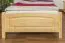 Lit simple / lit d'appoint en bois de pin massif, naturel 80, avec sommier à lattes - dimension 90 x 200 cm