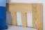 Lit simple / lit d'appoint en bois de pin massif, naturel 76, avec sommier à lattes - dimension 90 x 200 cm