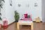 Lit simple / lit d'appoint en bois de pin massif, naturel 76, avec sommier à lattes - dimension 90 x 200 cm