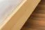 Lit double / lit d'appoint en pin massif naturel 77, avec sommier à lattes - Dimensions 160 x 200 cm (l x L)