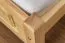 Lit double / lit d'appoint en pin massif naturel 77, avec sommier à lattes -180 x 200 cm (l x L)