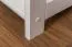 Étagère sur pieds, 50 cm de large, Pin Bois-massif, Couleur: Blanc