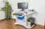 Bureau Junco 197 en pin massif laqué blanc | Design moderne | 75 x 100 x 60 cm
