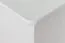 Armoire à chaussures en pin massif, laqué blanc Junco 219 - Dimensions 80 x 90 x 30 cm