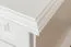 Commode en pin massif massif laqué blanc Pipilo 17 - dimensions 58 x 139 x 54 cm
