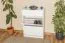 Meuble à chaussures en pin massif blanc | Junco 217 | 98 x 72 x 30 cm | Design moderne