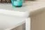 Commode en pin massif blanc Junco 161 | 123 x 60 x 42 cm | 2 tiroirs, 2 compartiments