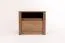 Table de nuit Selun 22, couleur : chêne brun foncé - 40 x 50 x 46 cm (h x l x p)