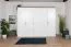 Armoire penderie Lotofaga 17 | Blanc & Noyer | 227 x 291 x 59 cm | Organisation optimale
