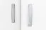 Armoire vestiaire blanc Potes 02 | 2 portes, 6 patères | 209 x 50 x 37 cm | Design moderne