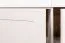 Commode Segnas 01, couleur : blanc pin / brun chêne - 88 x 130 x 43 cm (h x l x p)