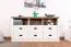Commode Segnas 05, Couleur : Pin blanc / Chêne brun - 68 x 130 x 43 cm (H x L x P)