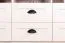 Commode Segnas 05, Couleur : Pin blanc / Chêne brun - 68 x 130 x 43 cm (H x L x P)