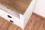 Commode Segnas 05, Couleur : Pin blanc / Chêne brun - 68 x 130 x 43 cm (H x L x P)