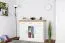 Commode Badile 02 | Pin blanc & marron | 98 x 127 x 46 cm | 3 portes, 3 tiroirs, style campagne
