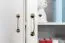 Commode Badile 02 | Pin blanc & marron | 98 x 127 x 46 cm | 3 portes, 3 tiroirs, style campagne