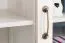Commode Badile 02 | Pin blanc & marron | 98 x 127 x 46 cm | 3 portes, 3 tiroirs, style campagne