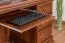 Bureau Sentis 06, Couleur : Brun foncé - 77 x 147 x 60 cm (h x l x p)