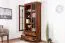 Vitrine Sentis 14, Couleur : Brun foncé - 193 x 88 x 40 cm (h x l x p)