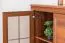 Vitrine Sentis 11, Couleur : Brun foncé - 136 x 158 x 46 cm (h x l x p)