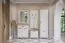 Armoire haute Cuenca 07 | Chêne & Blanc | 209 x 60 x 39 cm | 2 portes, 5 étagères, Soft-Close
