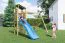 Tour de jeux / Tour à grimper Anton avec balançoire double et toboggan ondulé FSC®.