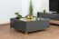 Table basse contemporaine Vaitele 29 | Anthracite brillant & noyer | 90 x 90 x 37 cm
