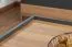 Table basse contemporaine Vaitele 29 | Anthracite brillant & noyer | 90 x 90 x 37 cm