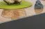 Table basse contemporaine Vaitele 29 | Anthracite brillant & noyer | 90 x 90 x 37 cm