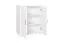 Commode en pin massif blanc Columba 06 | 101 x 80 x 50 cm | 3 grands compartiments | Grand espace de rangement | Structure stable