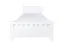 Lit enfant et adolescent en hêtre massif 109C | Blanc | 200 x 100 cm | Sommier inclus | Finition haut de gamme