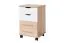 Caisson mobile Banjaran 36 | chêne Sonoma / blanc | 66 x 45 x 40 cm | 4 tiroirs sur roulettes