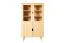 Vitrine en pin massif naturel Aurornis 26 | 166 x 96 x 40 cm | Design moderne et chaleureux