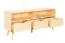 Meuble TV en pin massif naturel Aurornis 58 | 64 x 142 x 40 cm | Design moderne et robuste
