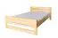Lit enfant/adolescent en pin massif naturel 71 | 140 x 200 cm | Design moderne | Sommier inclus