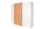 Armoire penderie Gremda 05 | 5 portes, 2 tiroirs, 2 tringles | Chêne / Blanc | 202 x 230 x 52 cm