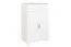 Commode blanche en pin massif Columba 02 | 1 tiroir, 3 niches | 123 x 80 x 50 cm | Montage rapide | Longévité